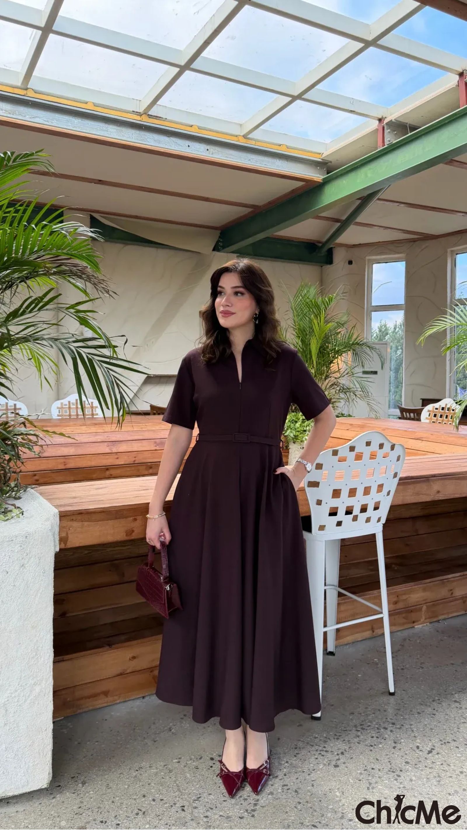 Robe élégante multicolore – فستان أنيق بألوان متعددة لراحة لا تضاهى